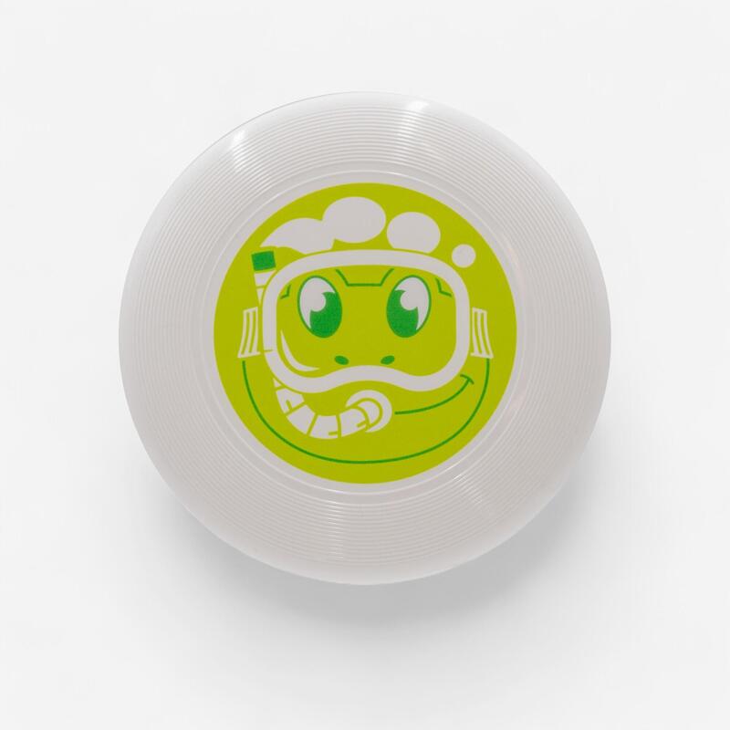 Mini disque enfant blanc grenouille