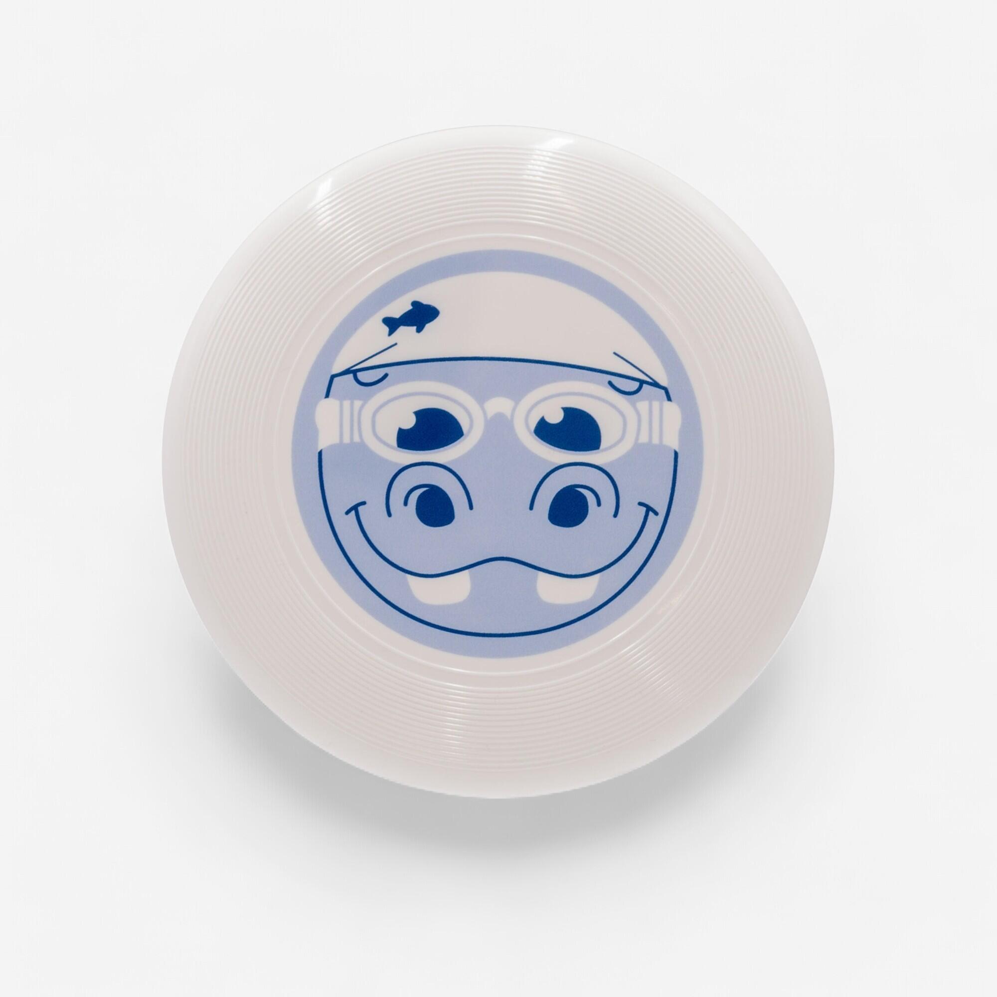 Minidisco Voador Criança Hipopótamo Branco