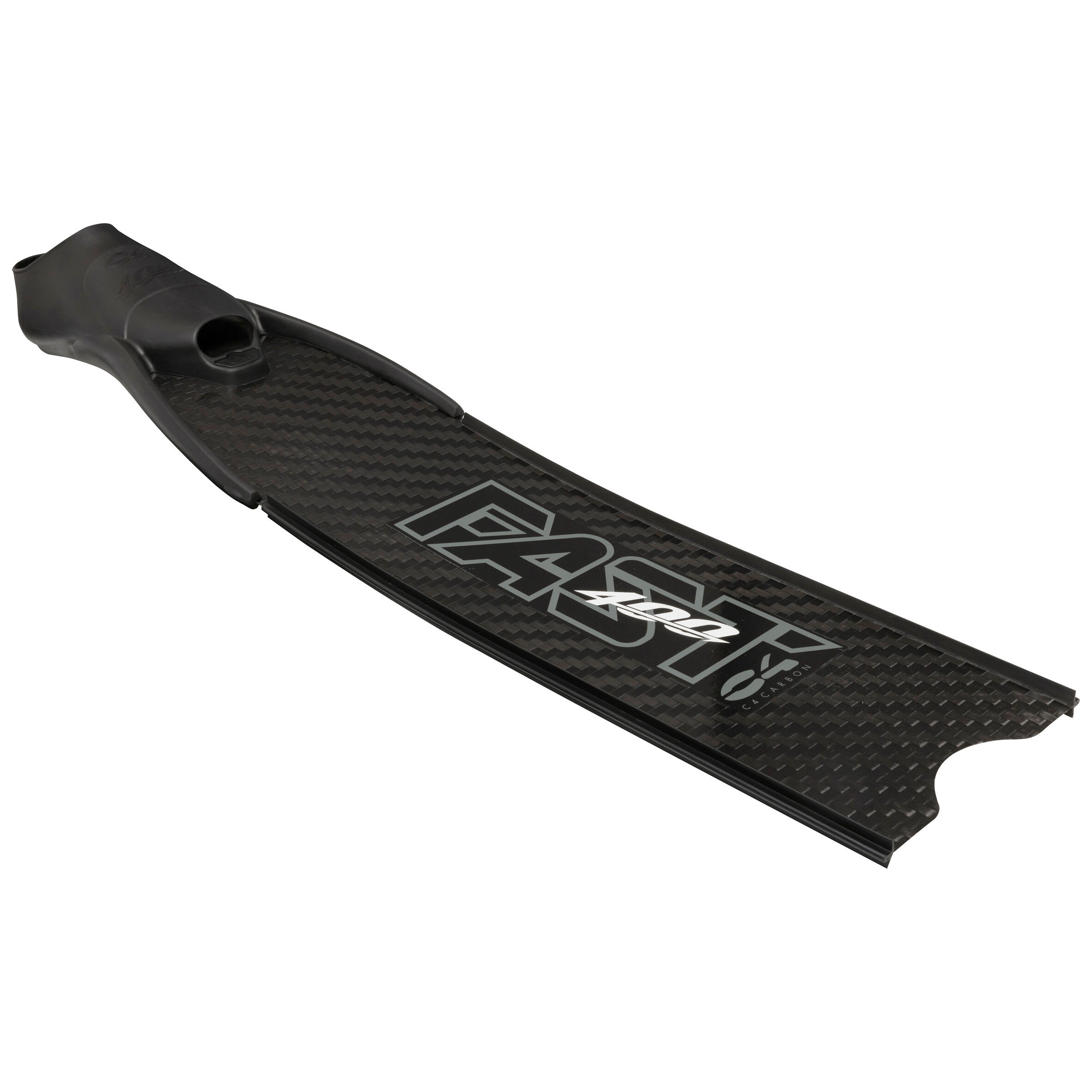FREEDIVING AND SPEARFISHING FINS CARBON MEDIUM FAST 400 C4 100% CARBON C4  CARBON