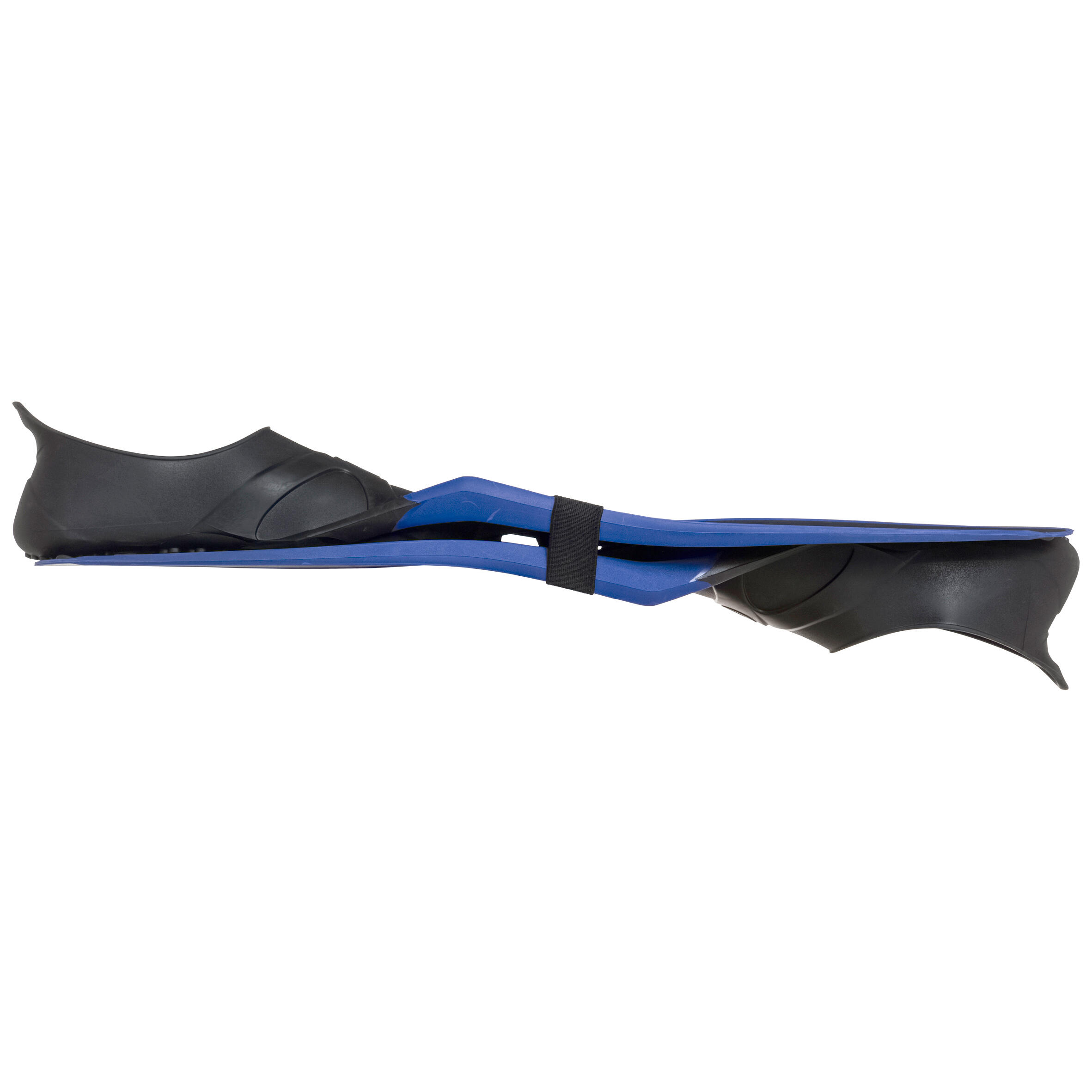 Gebraucht - Schnorchelflossen Damen/Herren FF 100 React Marble schwarz/blau 6/6