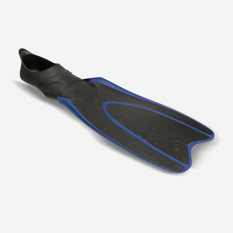 Labe de înot snorkeling FF 100 REACT Marmură Albastru-Negru