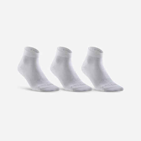 Bele srednje visoke nogavice RS160 za odrasle (3 pari)