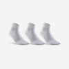 Športové polovysoké ponožky RS160 biele 3 páry