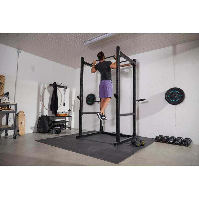 Cage De Musculation Acier Rack De Musculation Station De Fitness Noir/rouge  08_000042 à Prix Carrefour