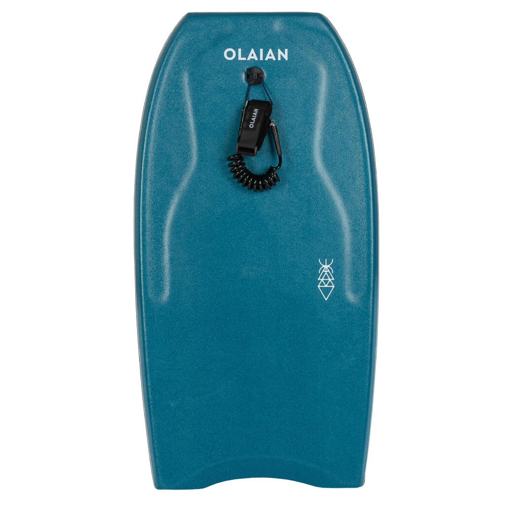 Bodyboard 500 bleu / orange avec leash