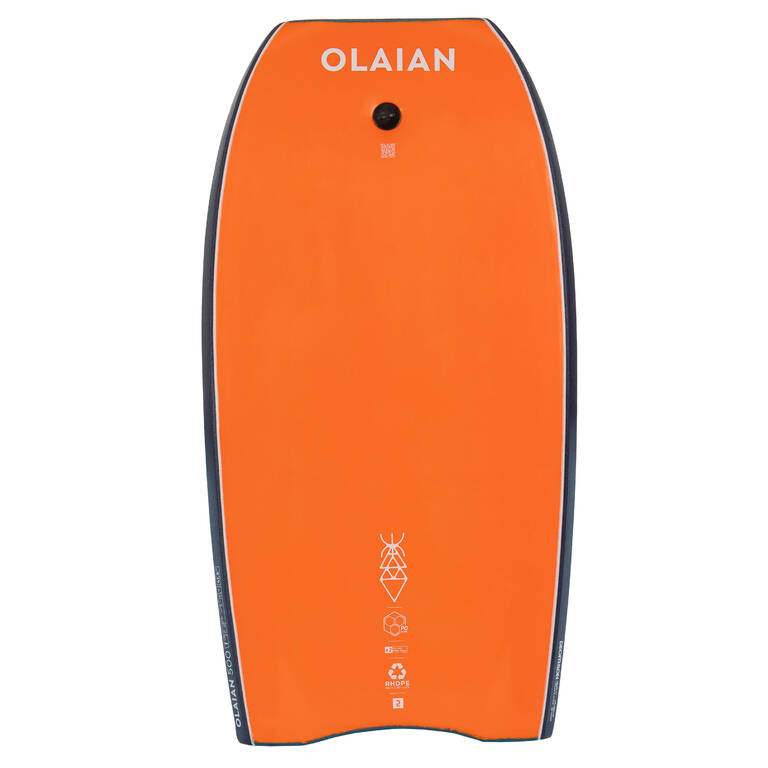 Bodyboard 500 - Biru / oranye dengan Tali Pengikat Bisep