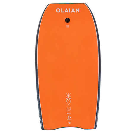 Bodyboard 500 - Blue / Orange with Bicep Leash