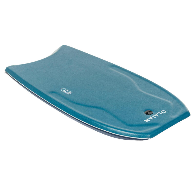 Bodyboard 500 blauw oranje met leash