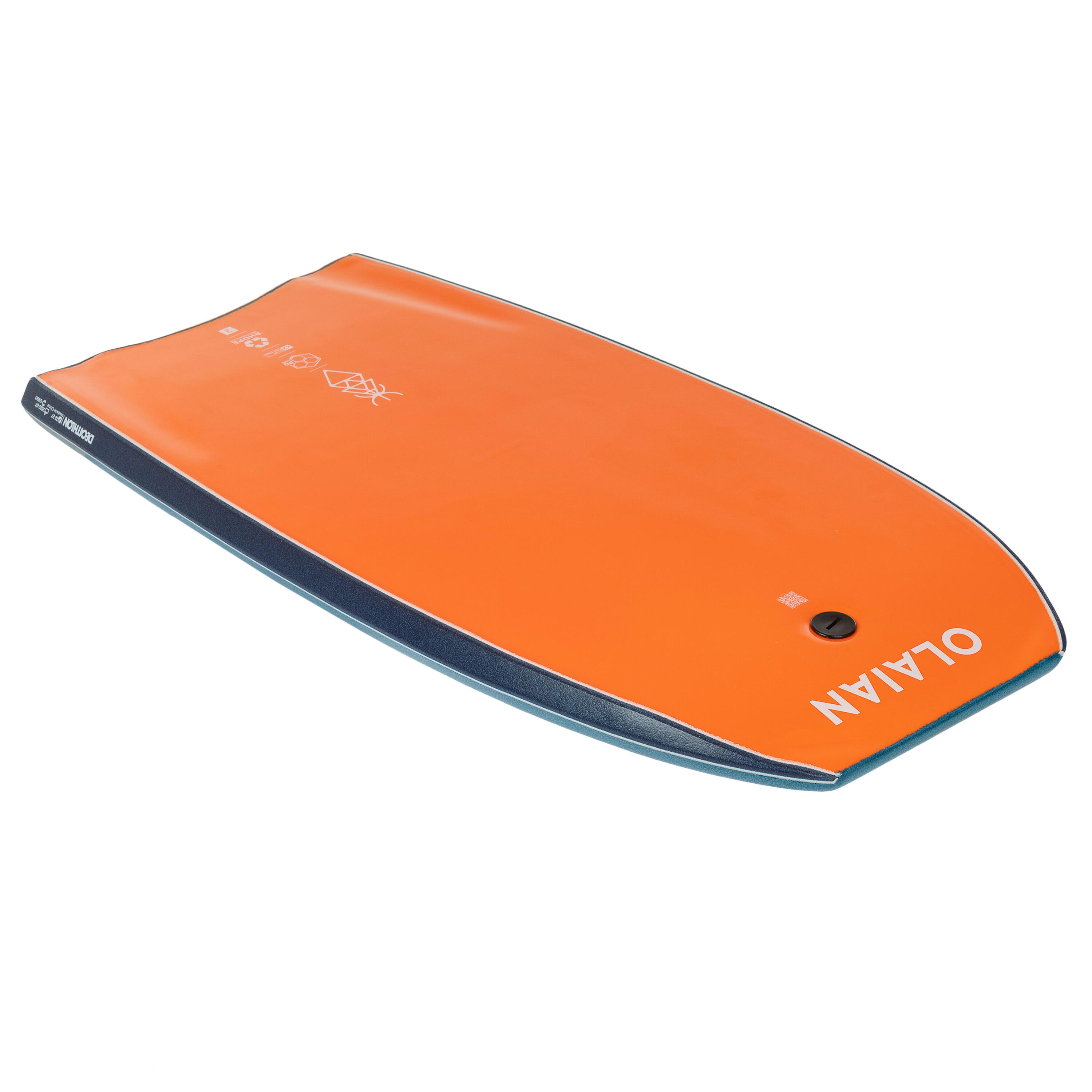 Bodyboard mit Leash 500 blau/orange  6/6