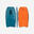 Bodyboard adulto 500 leash azul naranja