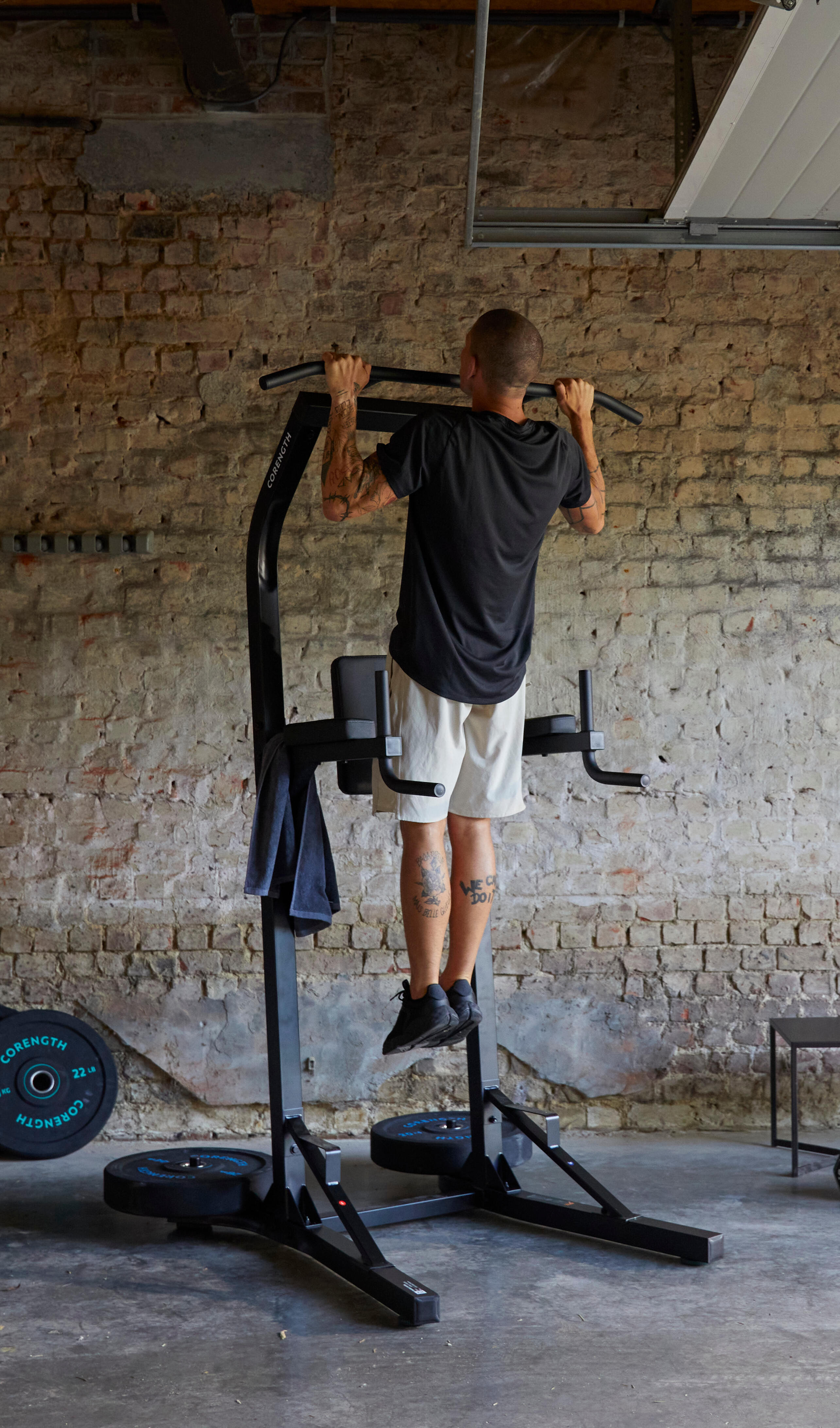 Decathlon pull up tower hotsell