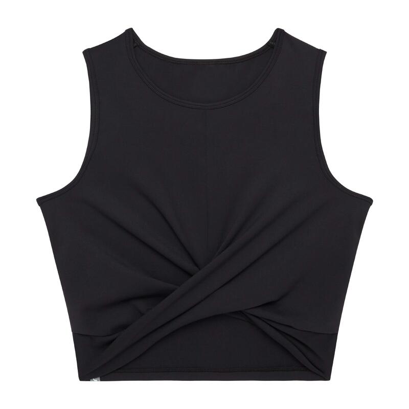 Crop top premium yoga noir