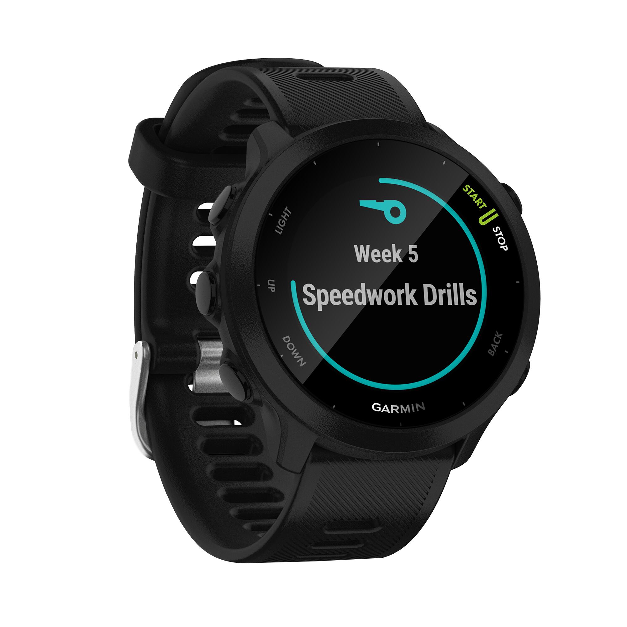 Montre gps connectée garmin forerunner 55 noire 15/17