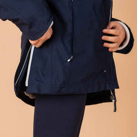 Kids' Warm Horse Riding Jacket 500 - Navy