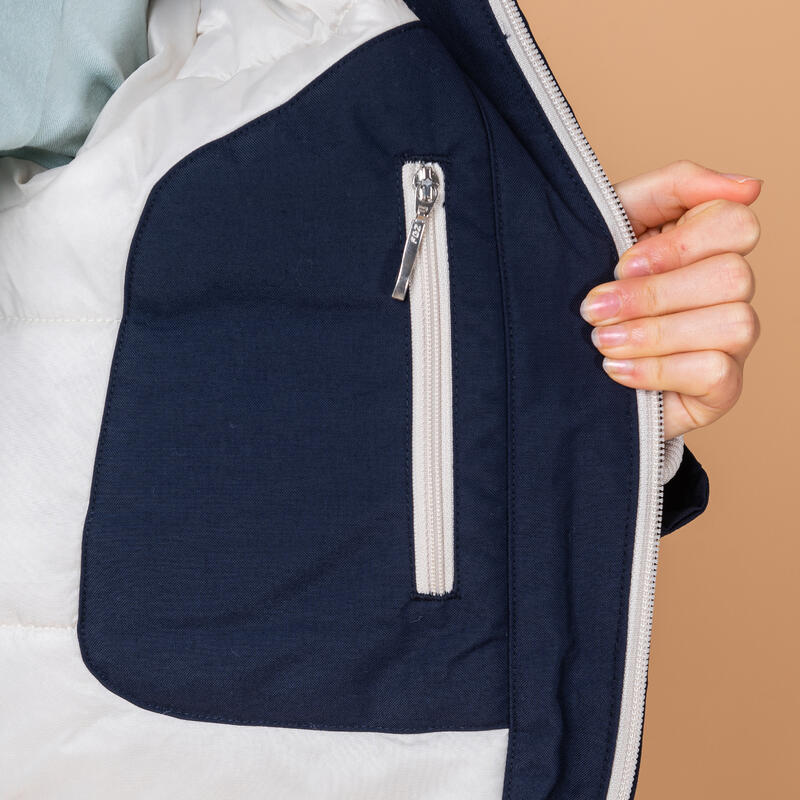 Veste équitation imperméable et chaude enfant - 500 marine