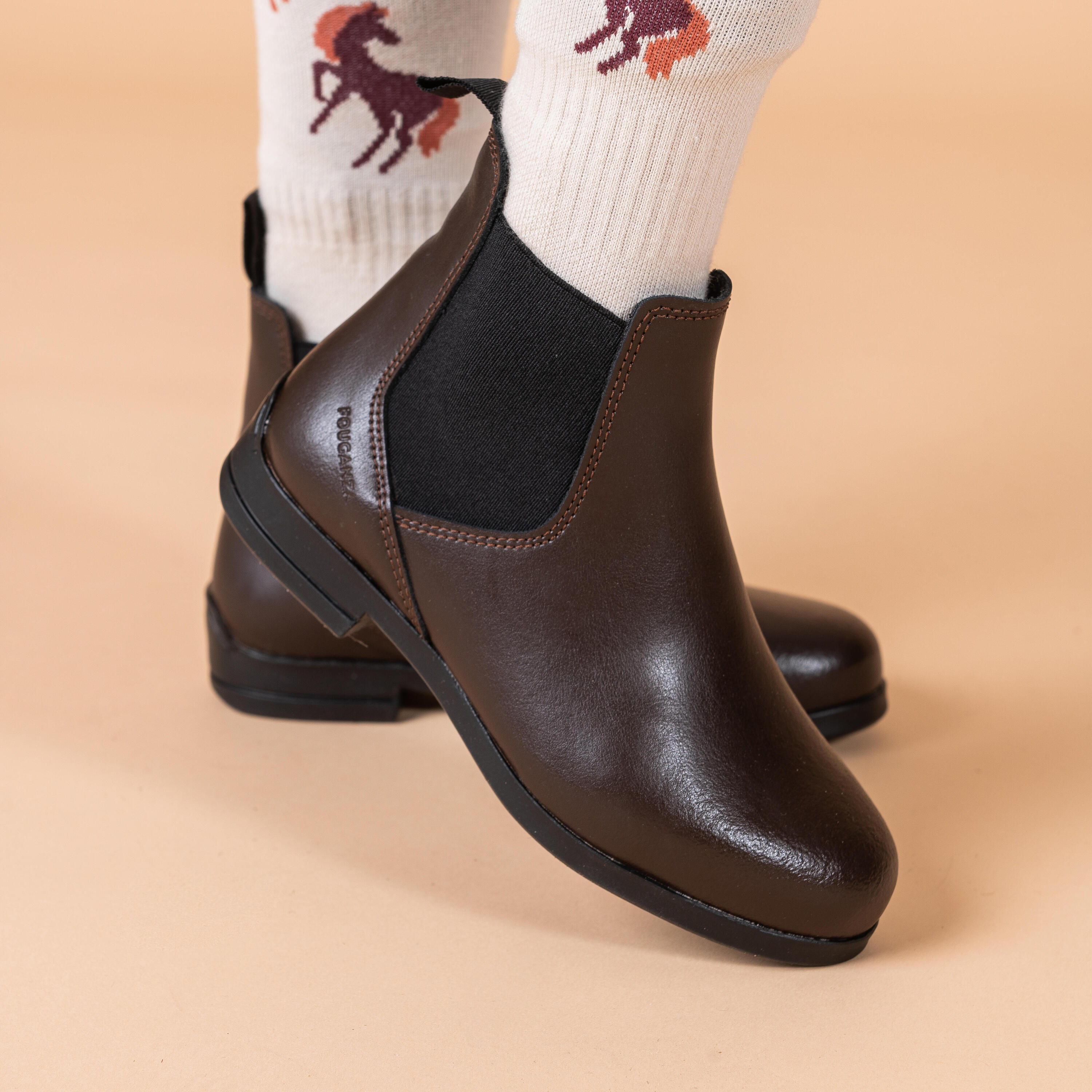 Reitstiefeletten Kinder 500 braun 2/6