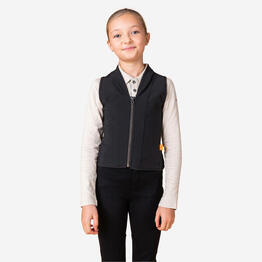 Dorsale d&#039;équitation Souple 500 Junior Noir D3O®