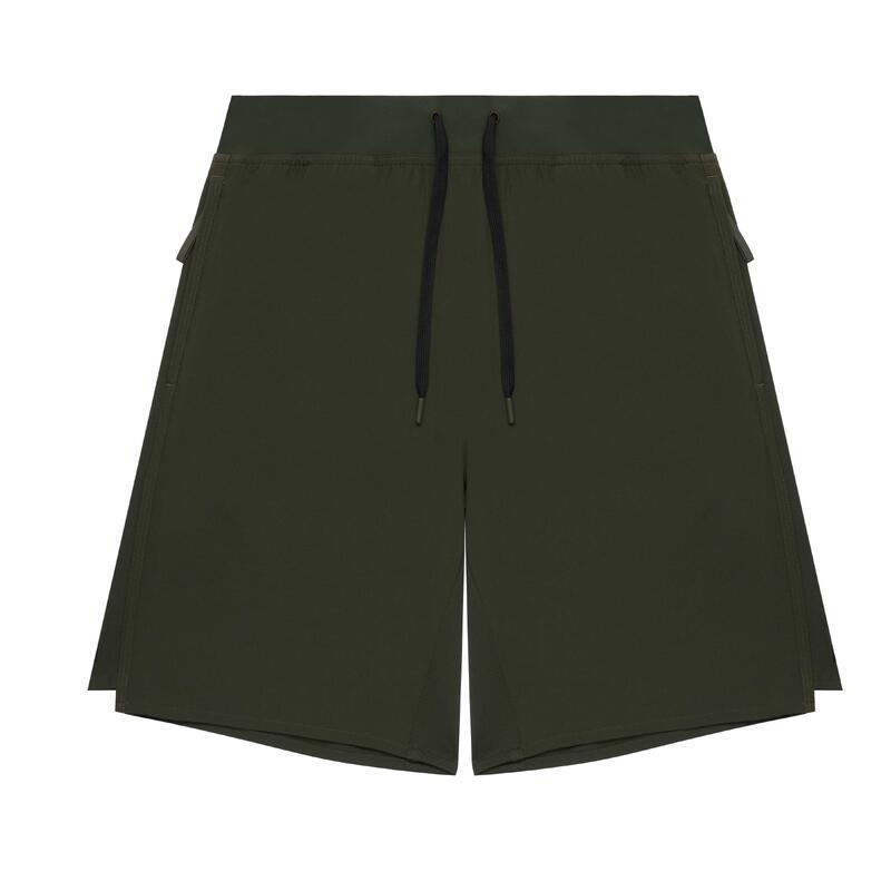 Men's Zip Pocket Breathable Fitness Shorts - Green