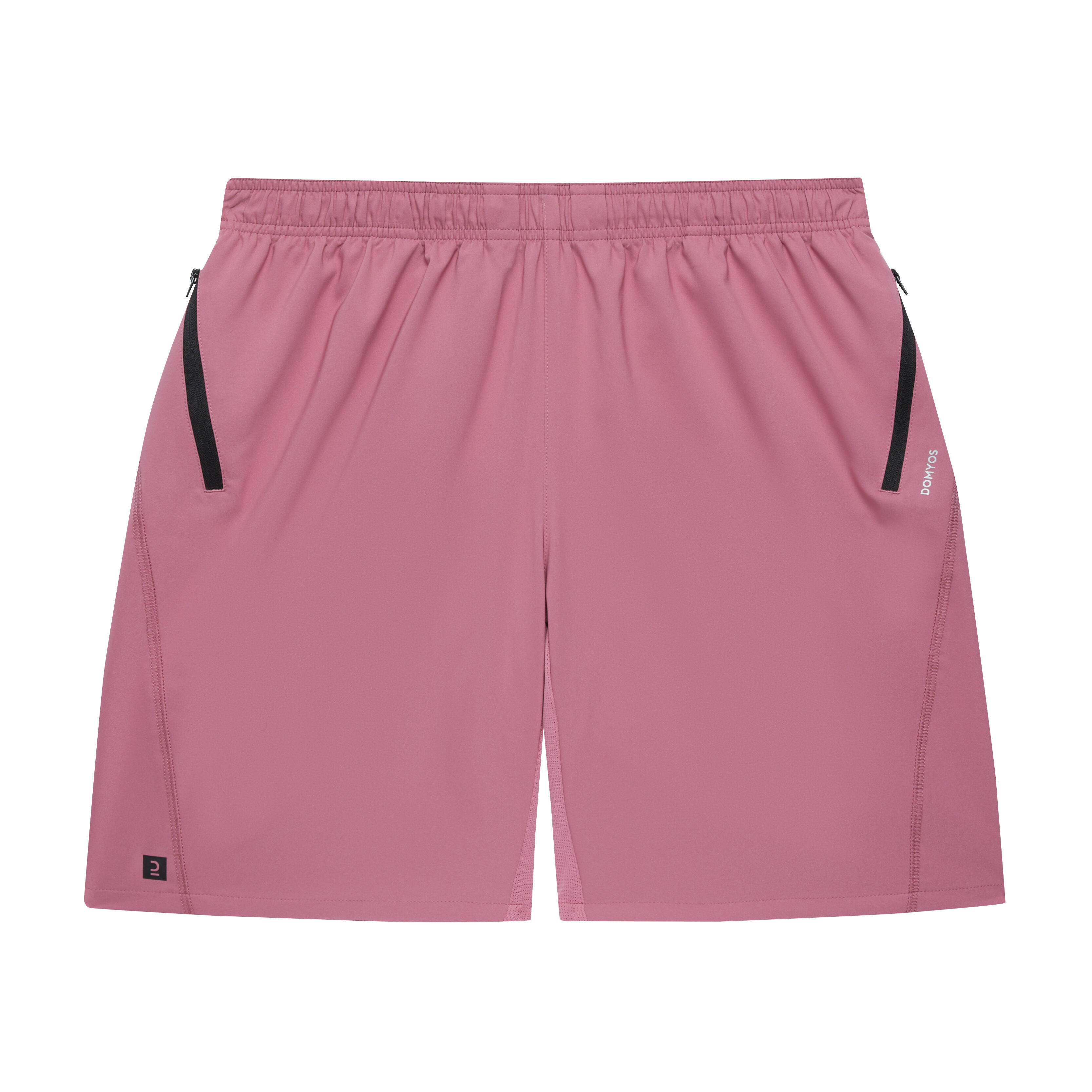 Pantalon scurt 120 Fitness Essentiel respirant cu buzunare cu fermoar Roz Bărbați 120 imagine noua