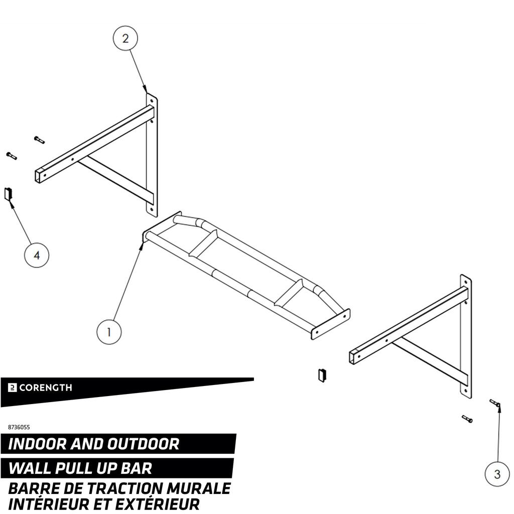 Wand-Klimmzugstange – Zugstange