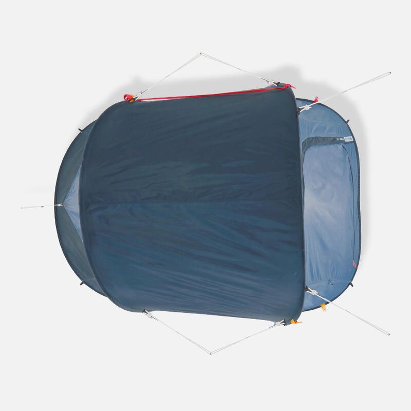 Tente de camping 2 places, 2 SECONDS bleu