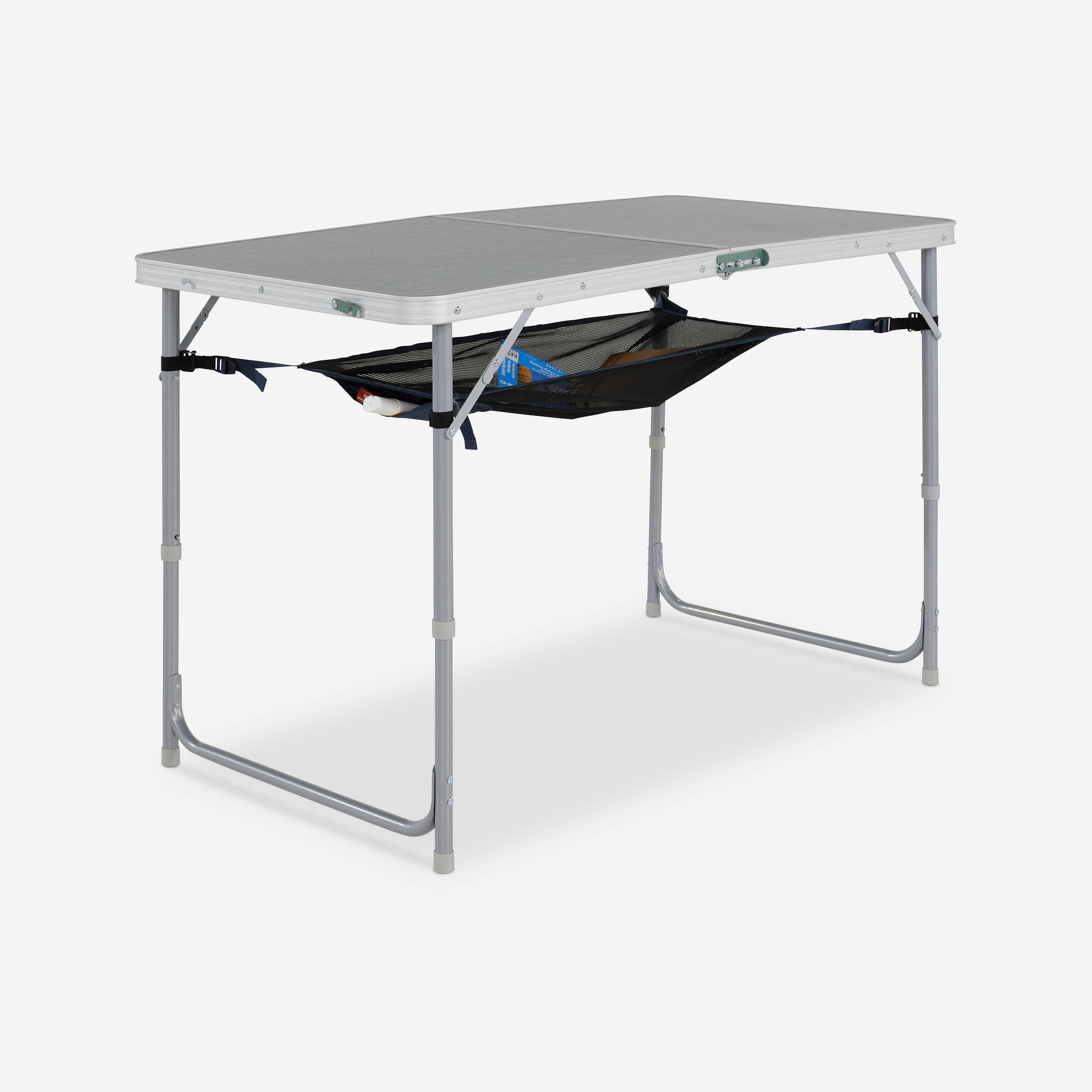 Quechua - Filet De Rangement Pour Table De Camping - Poche De Rangement - Camping Et Bivouac Randonnee Trekking - Bleu-noir-vert - Taille Unique - Decathlon