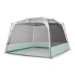 10 Man Camping Living Room With Poles - Base Arpenaz ULTRA FRESH