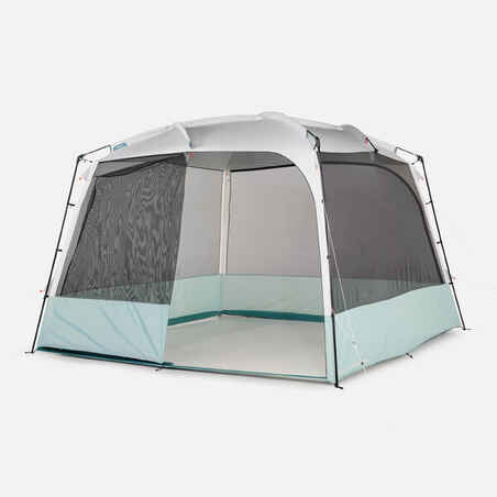 10 Man Camping Living Room With Poles - Base Arpenaz ULTRA FRESH