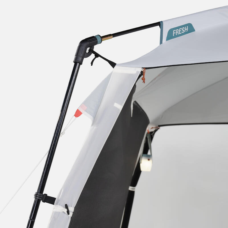 10 Man Camping Living Room With Poles Base Arpenaz ULTRA FRESH