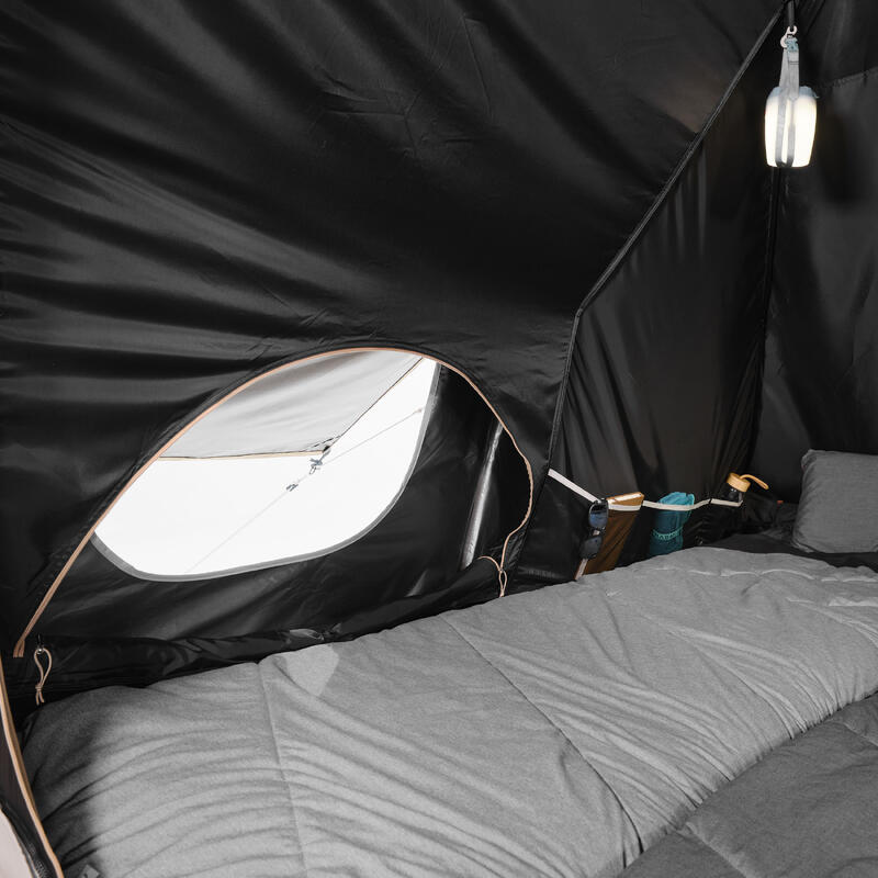 Cort gonflabil camping cu 8 locuri, 4 dormitoare, Fresh & Black, Air Seconds 8.4