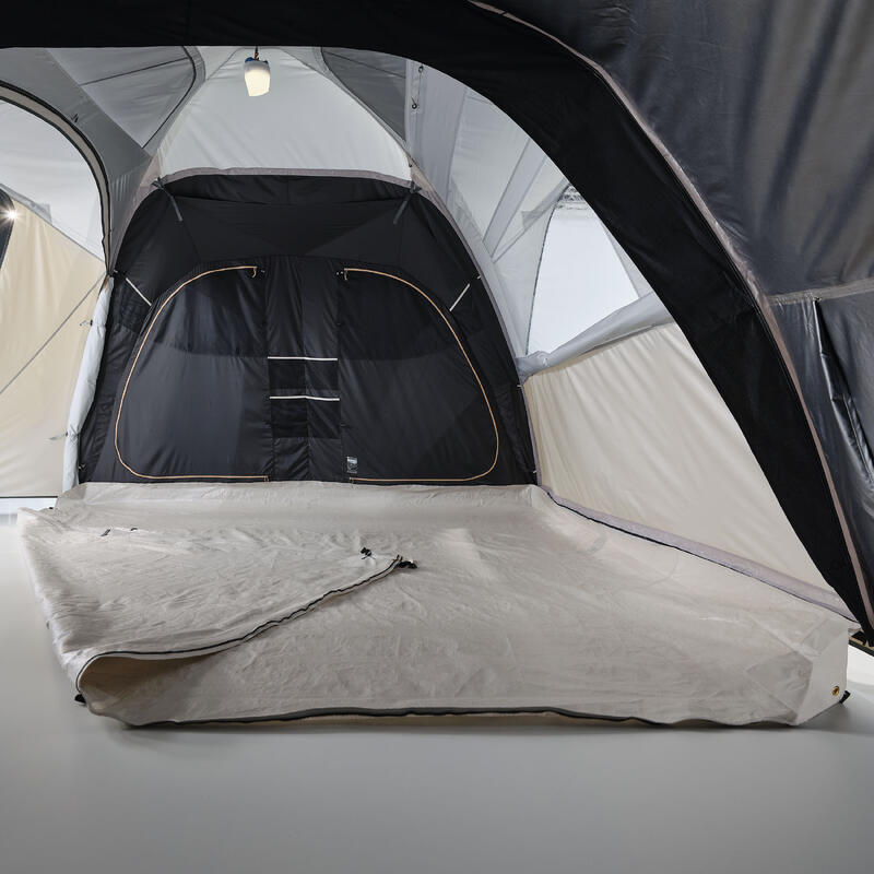 Cort gonflabil camping cu 8 locuri, 4 dormitoare, Fresh & Black, Air Seconds 8.4