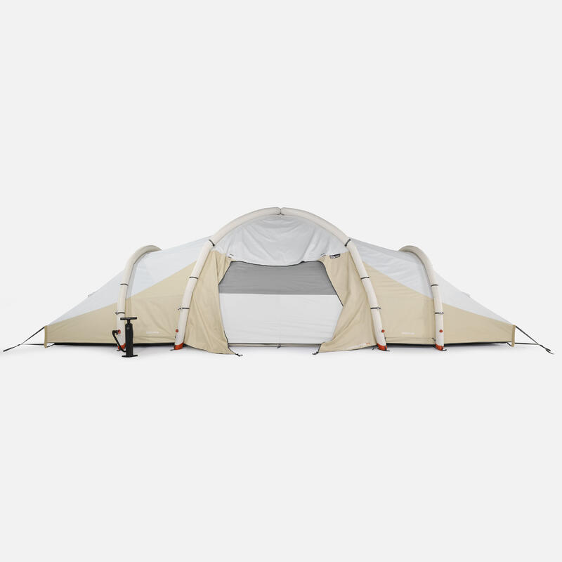 Cort gonflabil camping cu 8 locuri, 4 dormitoare, Fresh & Black, Air Seconds 8.4