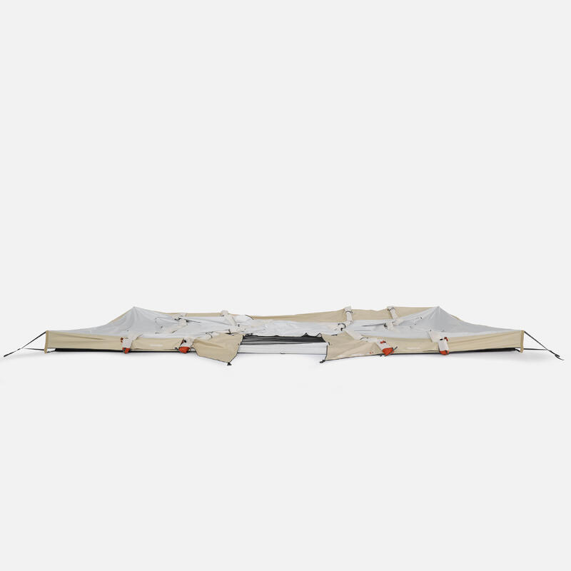 Cort gonflabil camping cu 8 locuri, 4 dormitoare, Fresh & Black, Air Seconds 8.4