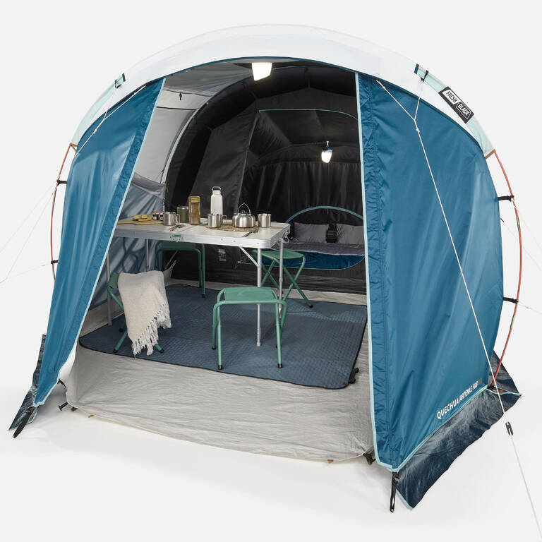 4 Man Blackout Tent With Poles - Arpenaz 4.1 F&B