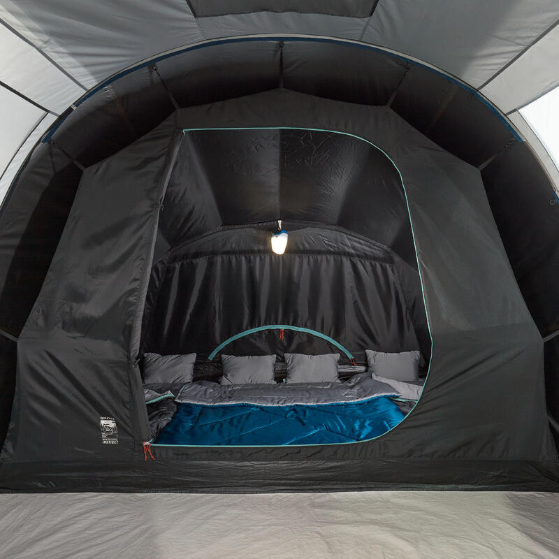 Cort camping 4 Persoane 1 Cameră, cu bețe ARPENAZ Fresh&Black 4.1