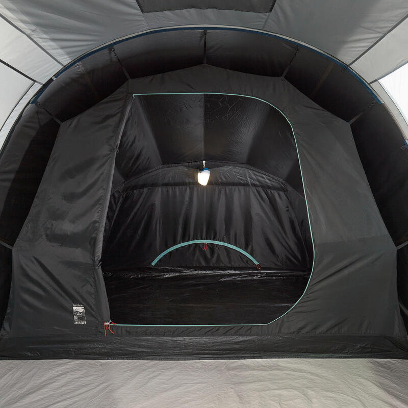 Tente de camping en caoutchouc noir, double couche extérieure, parc  familial, 8-10 personnes, une chambre, une salle, 10 personnes - AliExpress