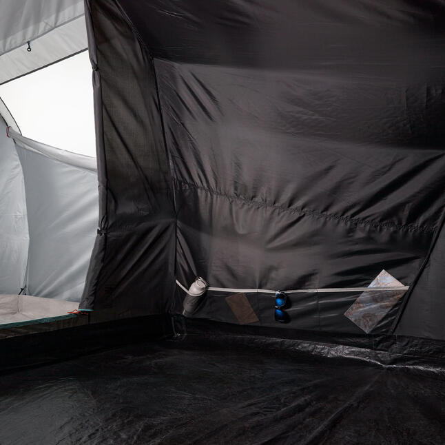 Familienzelt Stangenaufbau Fresh & Black - Arpenaz 4.1 für 4 Personen 1 Kabine