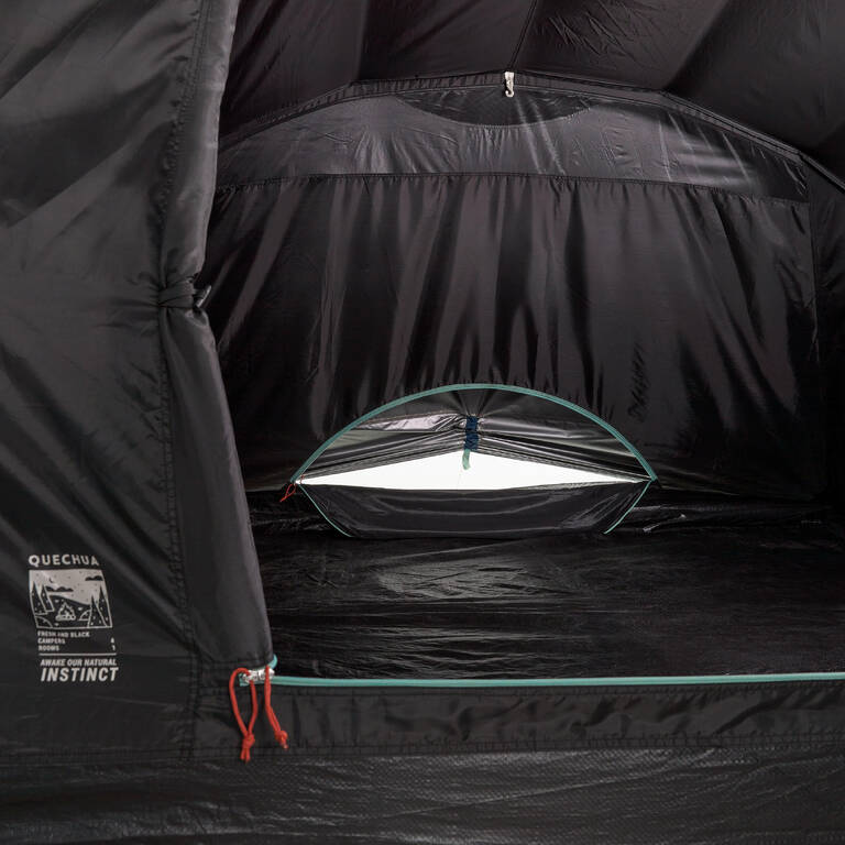 Tenda Camping Arpenaz 4.1 Fresh & Black - 4 Orang 1 Ruang Tidur - Biru Putih