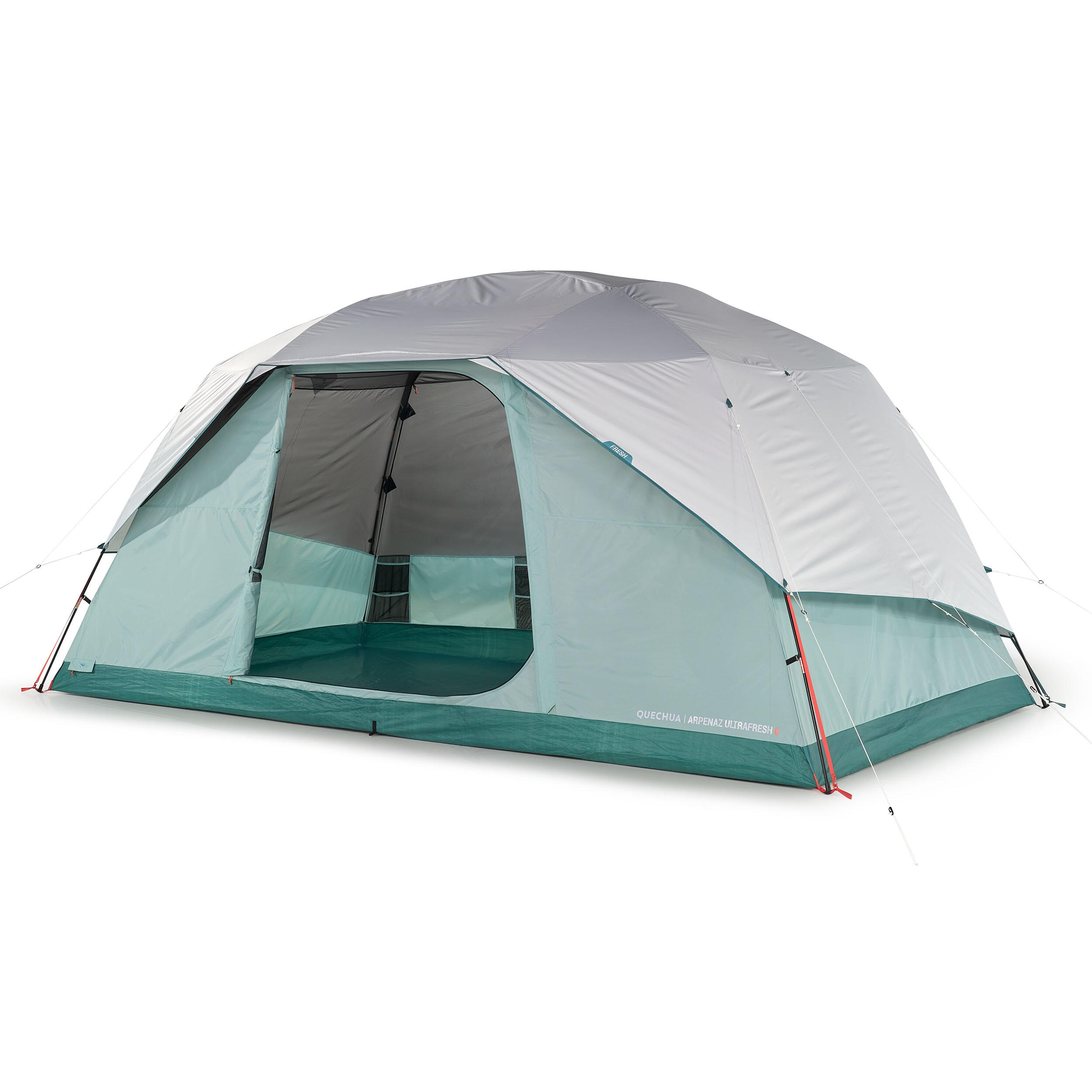 6 Man Tent With Poles - Arpenaz 6 ULTRA FRESH