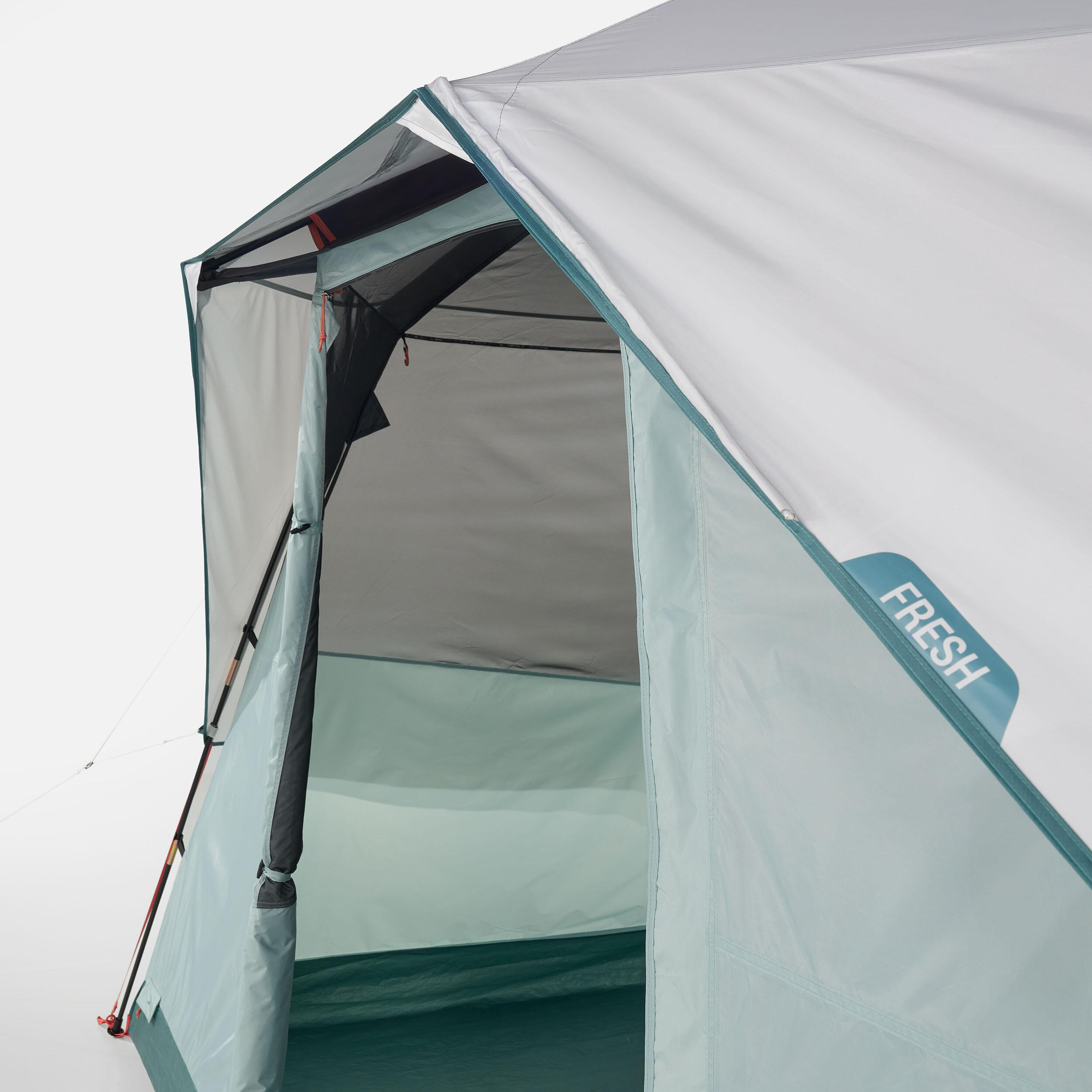 Camping tent with poles Arpenaz 6 ULTRAFRESH 6 Person Decathlon