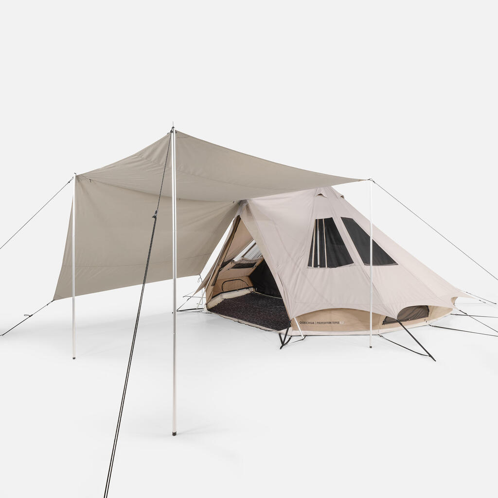 Tarp Schutzplane Polybaumwolle Camping - Tepee für 6 Personen