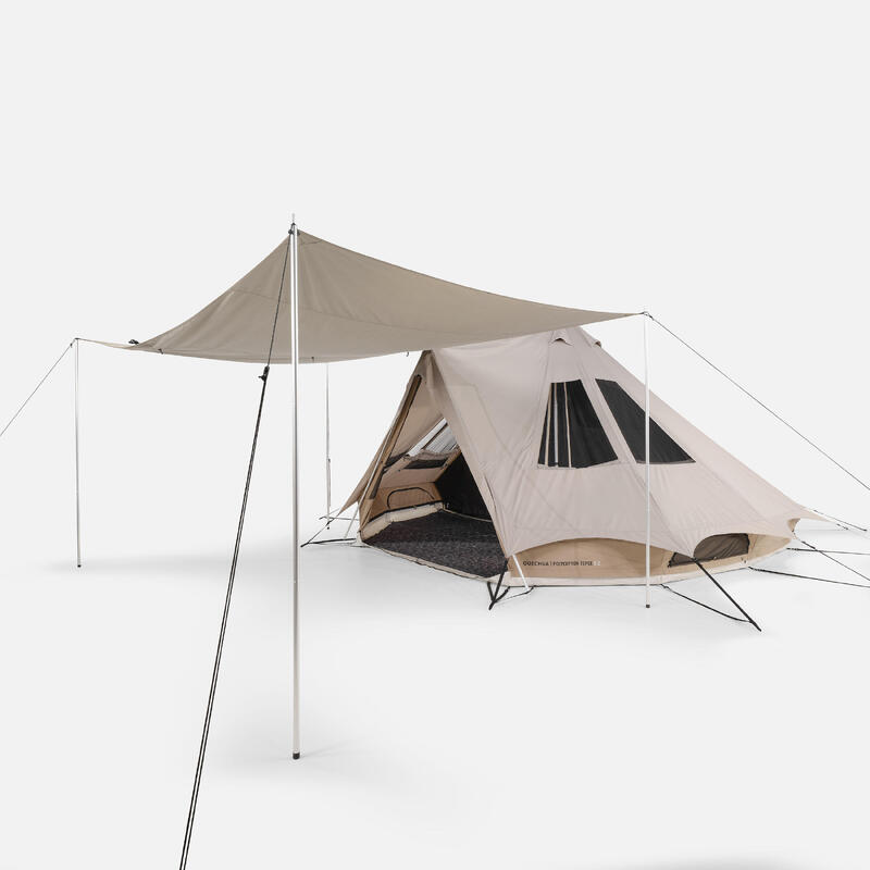 Tarp Schutzplane Polybaumwolle Camping - Tepee für 6 Personen