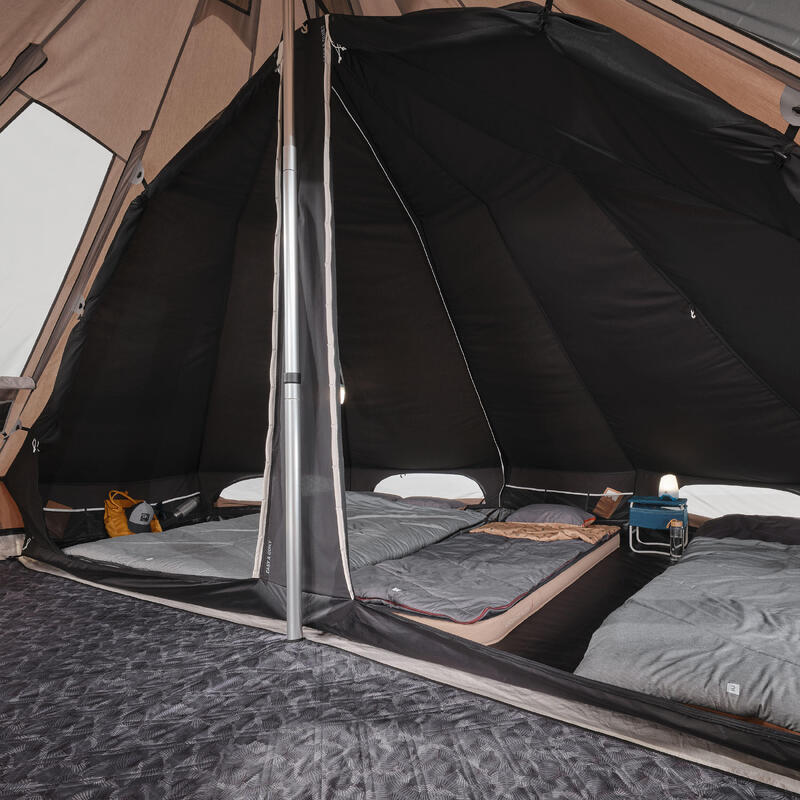 Cort de camping 5 locuri 2 camere, Tepee 5.2 Polibumbac