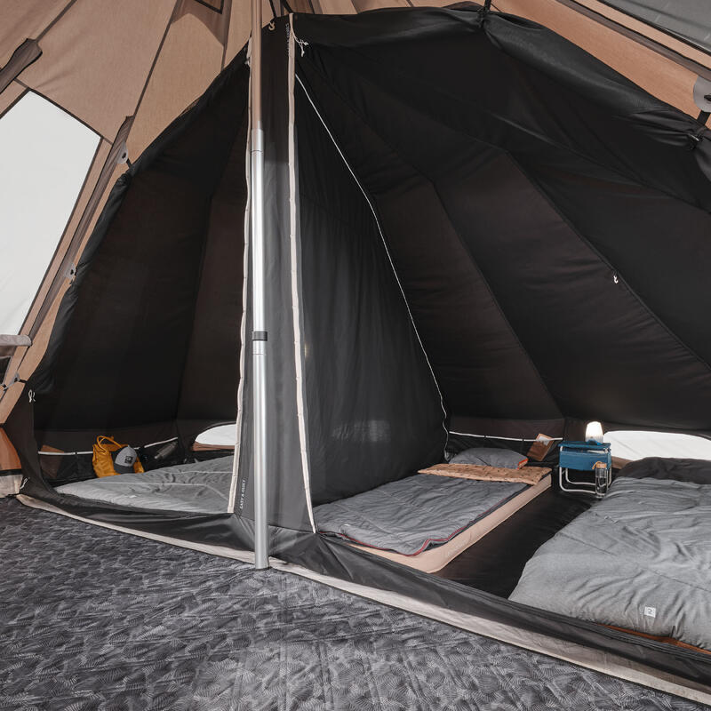 Cort de camping 5 locuri 2 camere, Tepee 5.2 Polibumbac