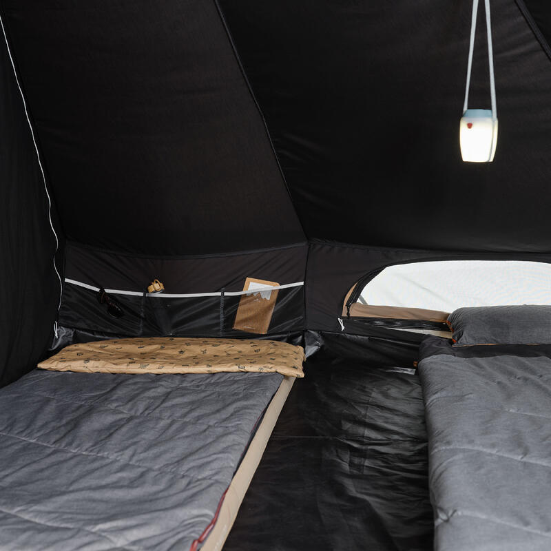 Cort de camping 5 locuri 2 camere, Tepee 5.2 Polibumbac