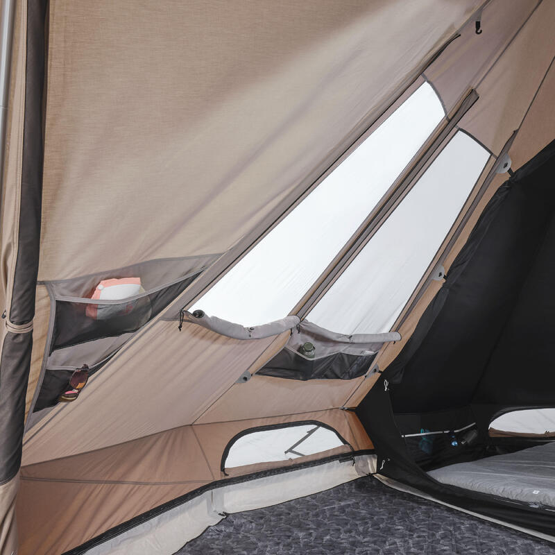 Cort de camping 5 locuri 2 camere, Tepee 5.2 Polibumbac