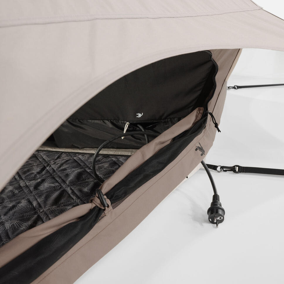 Tente Tipi Grand Canyon Black Falls 8 - Pour 8 Personnes, Familiale, Double Toit, 3000mm Eau
