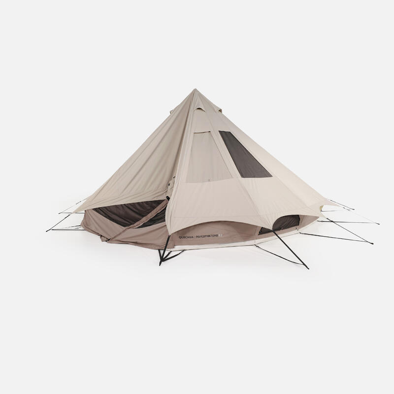Cort de camping 5 locuri 2 camere, Tepee 5.2 Polibumbac