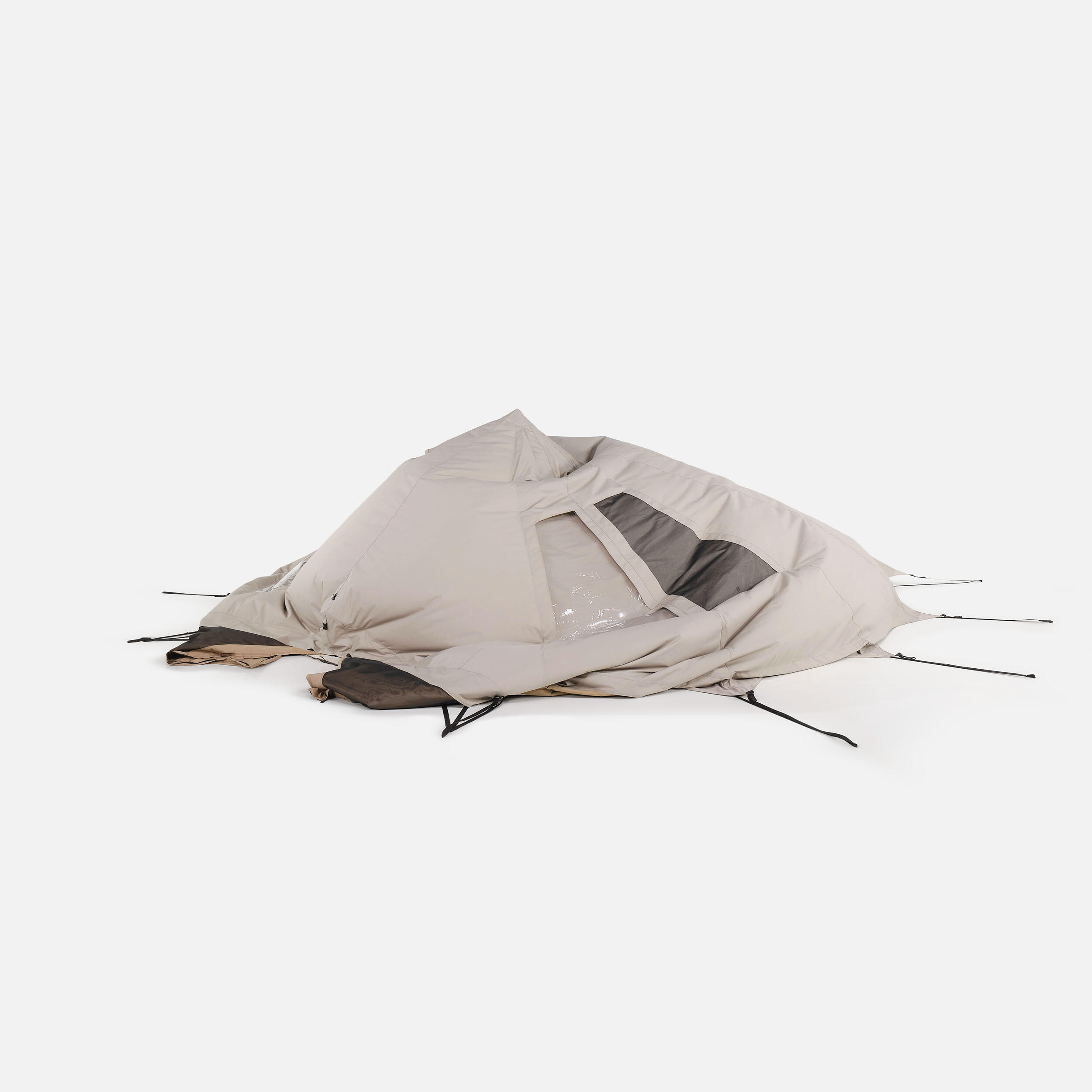 Kampeertipi voor vijf personen Tepee 5.2 polykatoen twee slaapruimtes 24/30