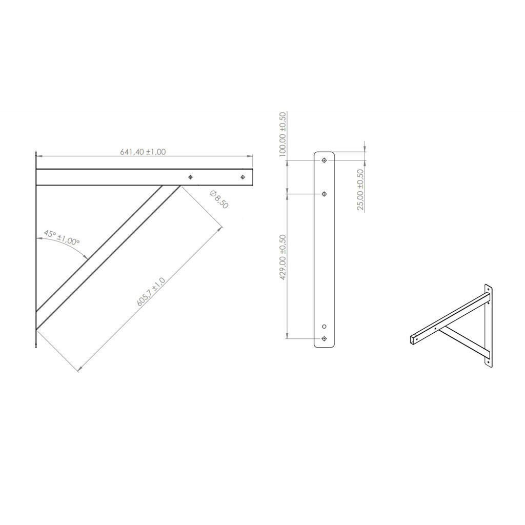 Wall Pull-Up Bar - Unbranded Bracket